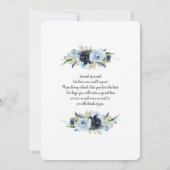 Navy Ballon Baby Dusche Junge Einladung (Rückseite)