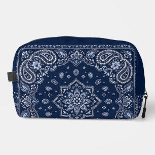 Navy-Bandana-Paisley-Tasche für Ordnungsliebhaber Waschbeutel