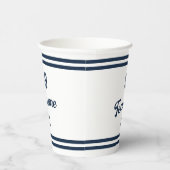 Navy Baseball Club Benutzerdefinierte Player-Numme Pappbecher (Rechts)