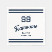 Navy Baseball Club Benutzerdefinierte Player-Numme Serviette (Vorderseite)