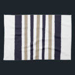 Navy / Beige / Weißbuch Streifen Geschirrtuch<br><div class="desc">2025</div>