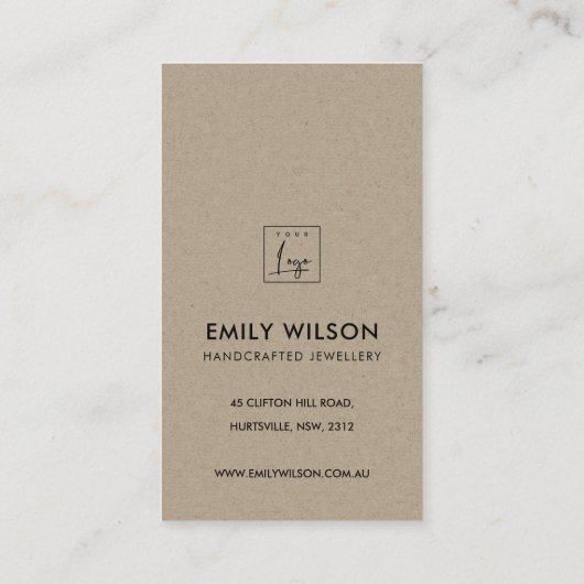 NAVY BERRY LEAFY FOLIAGE GREENERY DANK IHNEN LOGO VISITENKARTE (Rückseite)