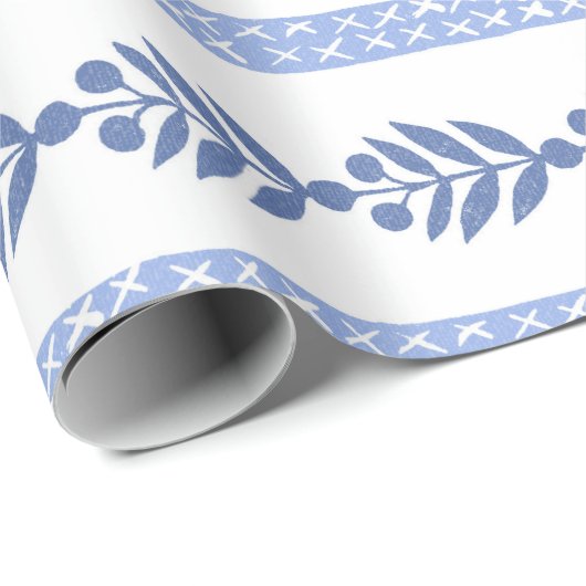 Navy Berryvines Geschenkpapier (Rolleneckpunkt)