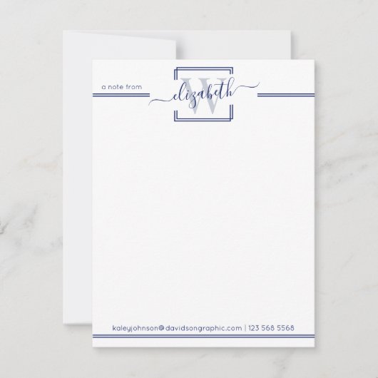 Navy Beruflich | vom Schreibtisch der Karte (Vorderseite)