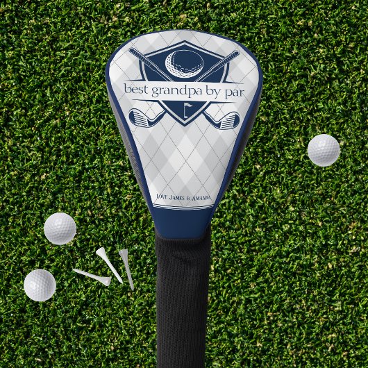 Navy Best By Par Geschenk für Ihm Golf Head Cover Golf Headcover