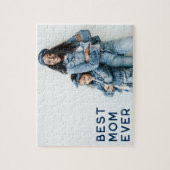 Navy Best Mama Ever Foto Puzzle (Vertikal)