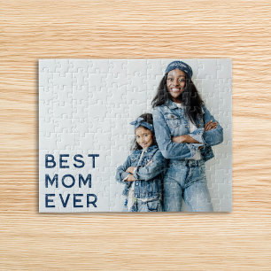 Navy Best Mom Ever Foto Puzzle