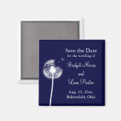 Navy Best wünscht sich! Save The Date Magnet (Vorderseite/Rückseite)