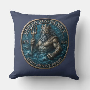 Navy Birthday Neptune Kissen