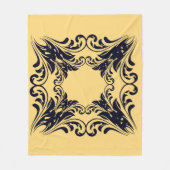 Navy Black Fleecedecke (Vorderseite)