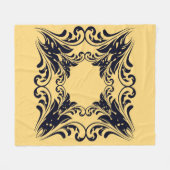 Navy Black Fleecedecke (Vorderseite (Horizontal))
