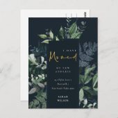 Navy Black Green Gold Greenerity Frame I verschobe Postkarte (Vorne/Hinten)