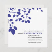 Navy Blätter Retirement Party Einladung (Vorne/Hinten)