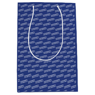 Navy Blau 30. Geburtstag Name Alter Mittlere Geschenktüte