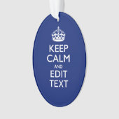 Navy Blau Behielt ruhig und haben Ihren Text Ornament (Vorderseite)