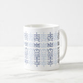 Navy & Blau Benutzerdefinierte Immer Du Versteckte Kaffeetasse (VorderseiteRechts)