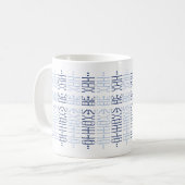 Navy & Blau Benutzerdefinierte Immer Du Versteckte Kaffeetasse (Vorderseite Links)
