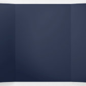 Navy Blau Dreifach-gefaltete Programmkarte (Innenseite Mitte)