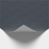Navy Blau & Dunkelgraue unregelmäßige Streifen Geschenkpapier (Ecke)