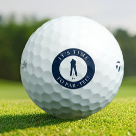 Navy Blau – Es ist Zeit zum Par-Tee Lustiger Golfe Golfball