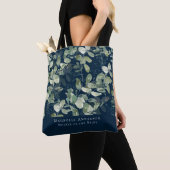 Navy Blau Eukalyptus Mutter der Braut Tasche (Von Nahem)