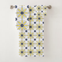 Navy Blau & Gelbe Mittelmeer-Margerite