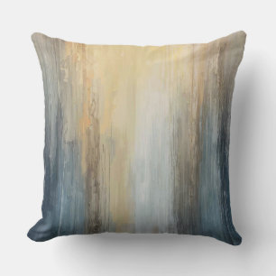 Navy Blau Gelbe Moderne Abstrakte Streifen Kissen