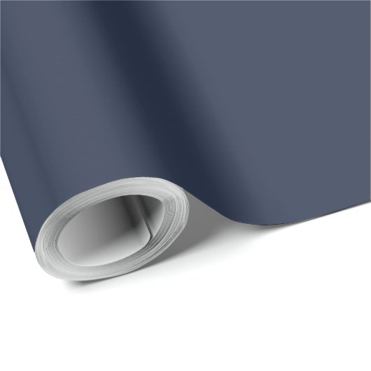 Navy Blau Geschenkpapier (Rolleneckpunkt)