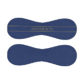 Navy Blau & Gold Name Nachname oder Geschäft Baseball (Paneele)