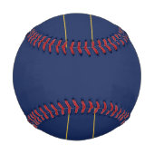 Navy Blau & Gold Name Nachname oder Geschäft Baseball (Rückseite)