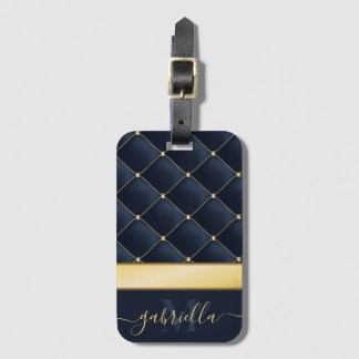 Navy Blau Golden Gepäckanhänger