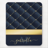 Navy Blau Golden  Mousepad (Vorne)