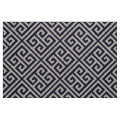 Navy Blau griechischer Schlüssel große Größe Stoff (Fat Quarter (45,7 x 55,9 cm))