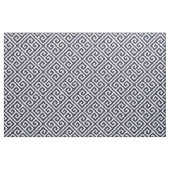 Navy Blau griechischer Schlüssel große Größe Stoff (Yard (91,4 cm))