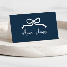 Navy-Blau-Handgelenkbogen Platzkarte