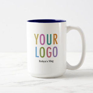 Navy Blau Inner Business Logo Tasse mit individuel