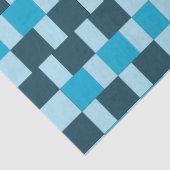 Navy Blau Karos gemustert Seidenpapier (Detail)