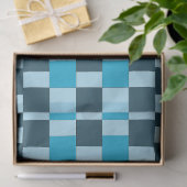 Navy Blau Karos gemustert Seidenpapier (Geschenk)