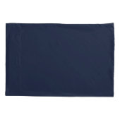 Navy Blau Kissenbezug (Rückseite-Links)