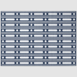 Navy Blau Knochen Einlegearbeit Rand Punkte Decoup Seidenpapier