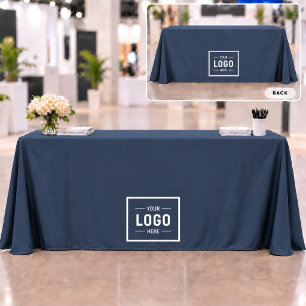 Navy Blau Logo Geschäftsfördernd Tischdecke