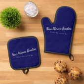 Navy Blau Ofenhandschuh, Topflappen Set (Oben Unten)