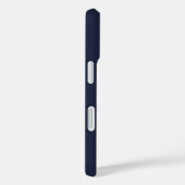Navy Blau personalisierter Name und Monogramm Case-Mate iPhone Hülle (Rückseite / Rechts)