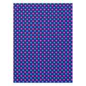 Navy Blau Pink Cyan Punkte-Muster Tischdecke (Vorderseite)