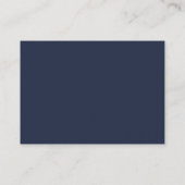 Navy Blau Platzkarte (Rückseite)