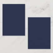 Navy Blau Platzkarte (Vorne/Hinten)
