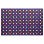 Navy Blau Rot Gelb Punkte Design Stoff (Fat Quarter (45,7 x 55,9 cm))