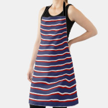 Navy Blau Rot Streifenmuster