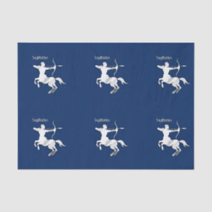 Navy Blau Schütze Tierkreiszeichen Seidenpapier