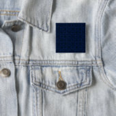 Navy-Blau-symmetrisches abstraktes Modemuster Button (Beispiel)